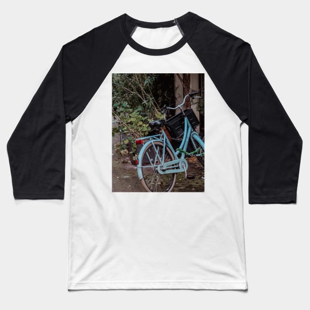 AMSTERDAM CITY BIKE Blue Teal | Unique Beautiful Travelling Home Decor | Phone Cases Stickers Wall Prints | Scottish Travel Photographer  | ZOE DARGUE PHOTOGRAPHY | Glasgow Travel Photographer Baseball T-Shirt by zohams